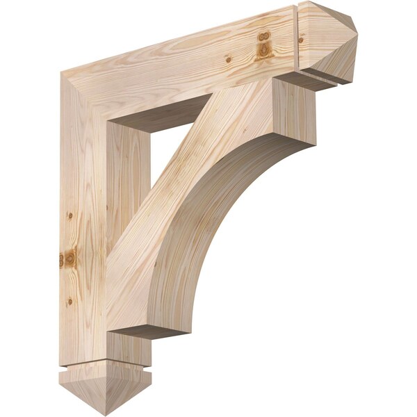 Ekena Millwork Westlake Arts & Crafts Smooth Bracket, Douglas Fir, 5 1/2"W x 30"D x 30"H BKT06X30X30WTL03SDF - main